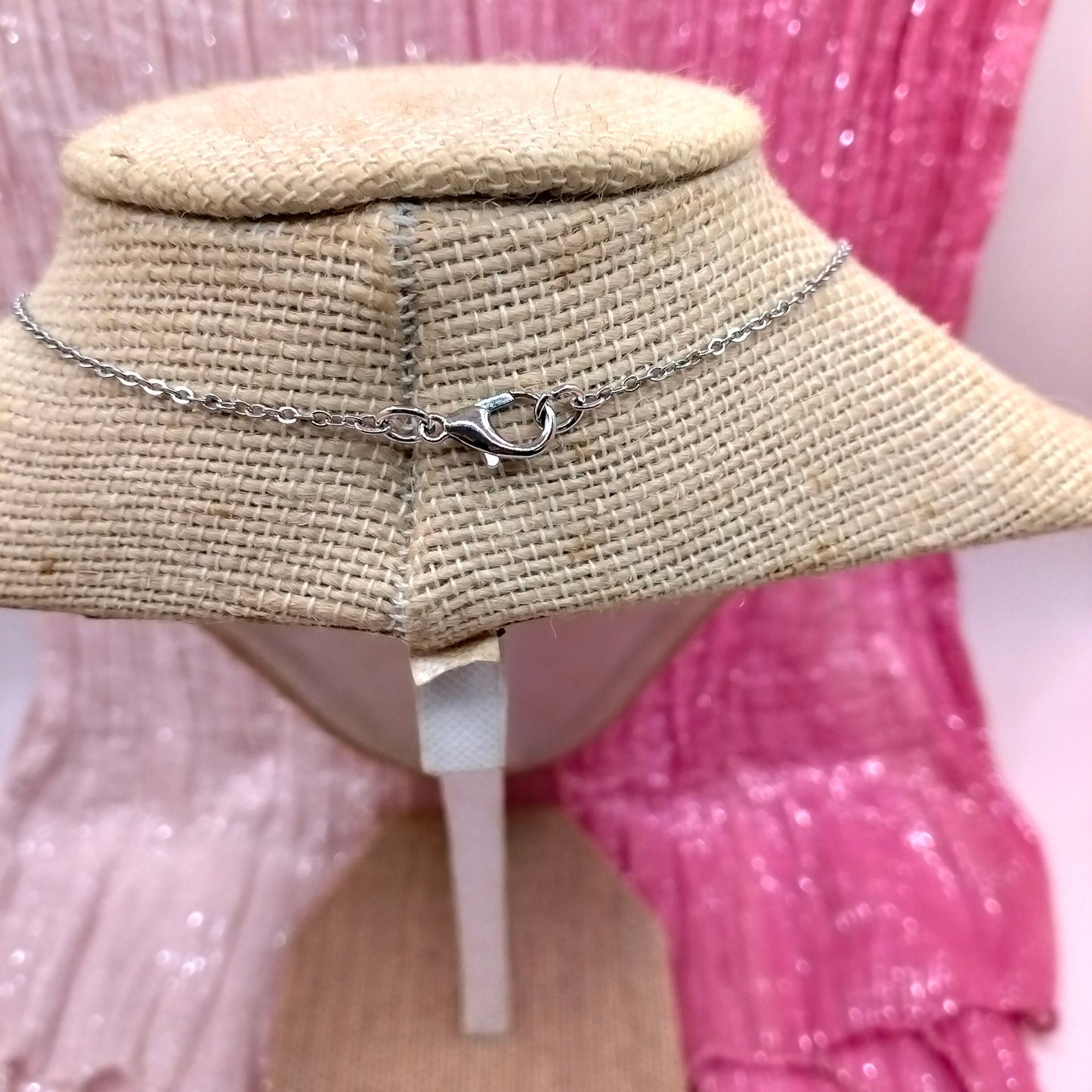 Stainless Steel Moon Pendant Necklace - Girls