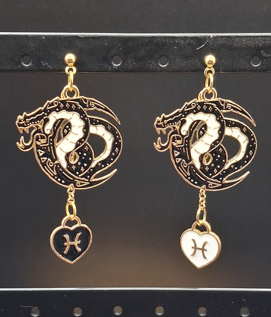Celestial Dragon Zodiac Earrings