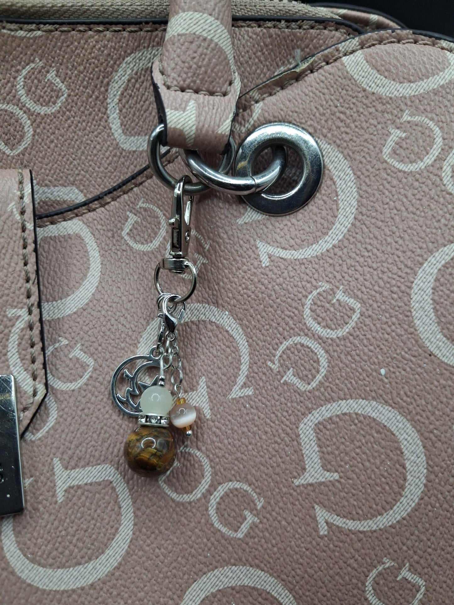 Celestial Moon & Star Keyring Charm