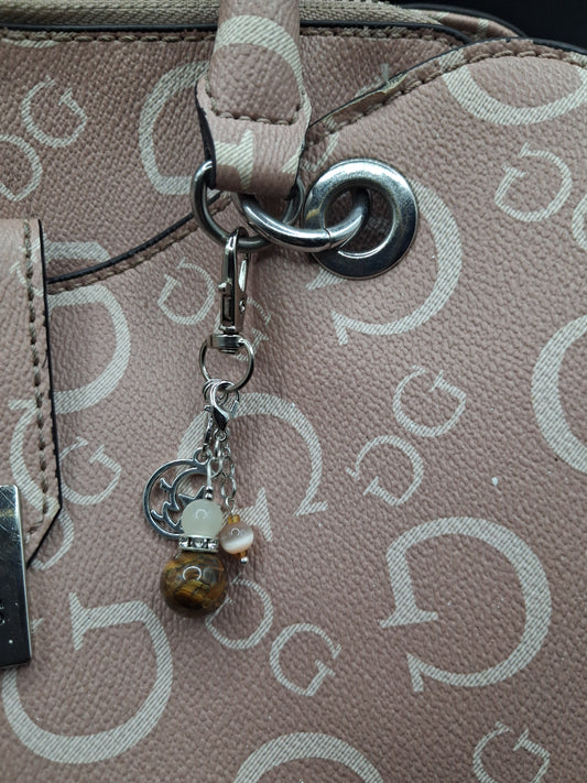 Celestial Moon & Star Keyring Charm
