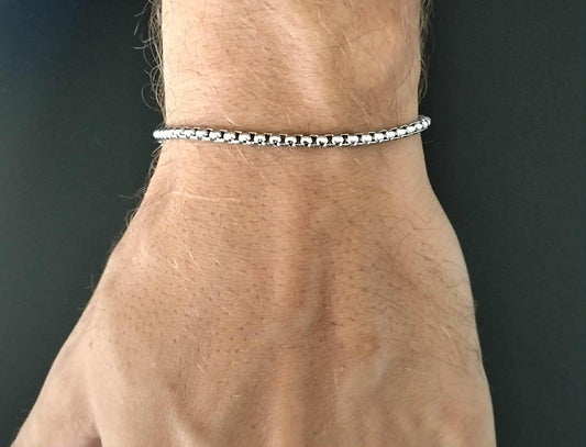 Men's Box Chain Bracelet