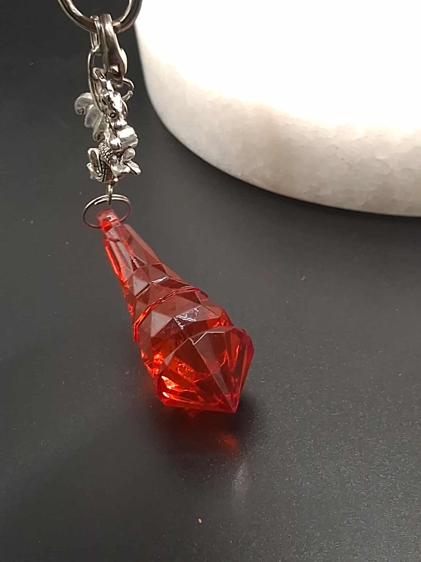 Dragons blood Crystal Dragon Keychain