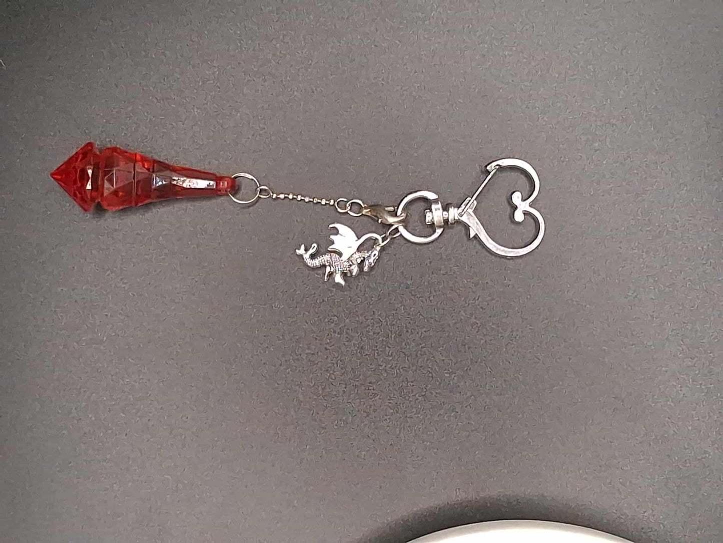 Dragons blood Crystal Dragon Keychain