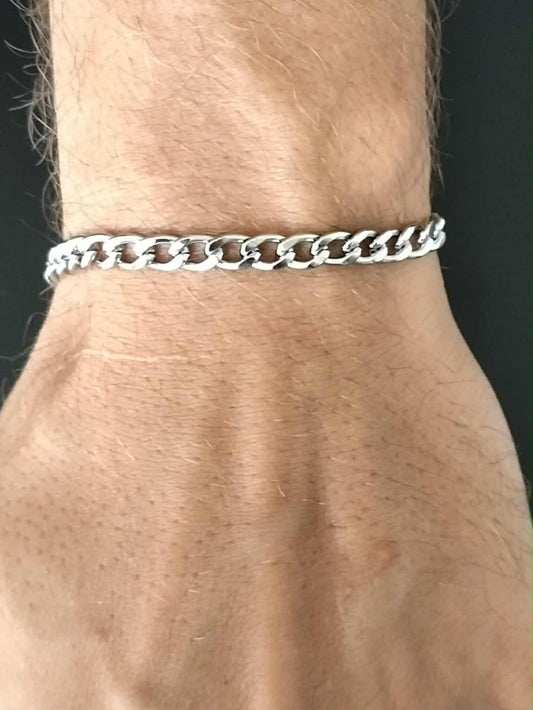 Men's Stainless Steel Cuban Curb Link Bracelet