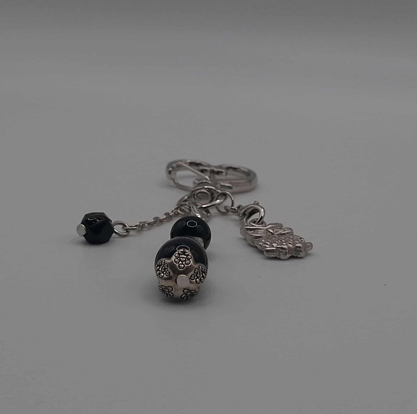 Midnight Owl Keychain Charm