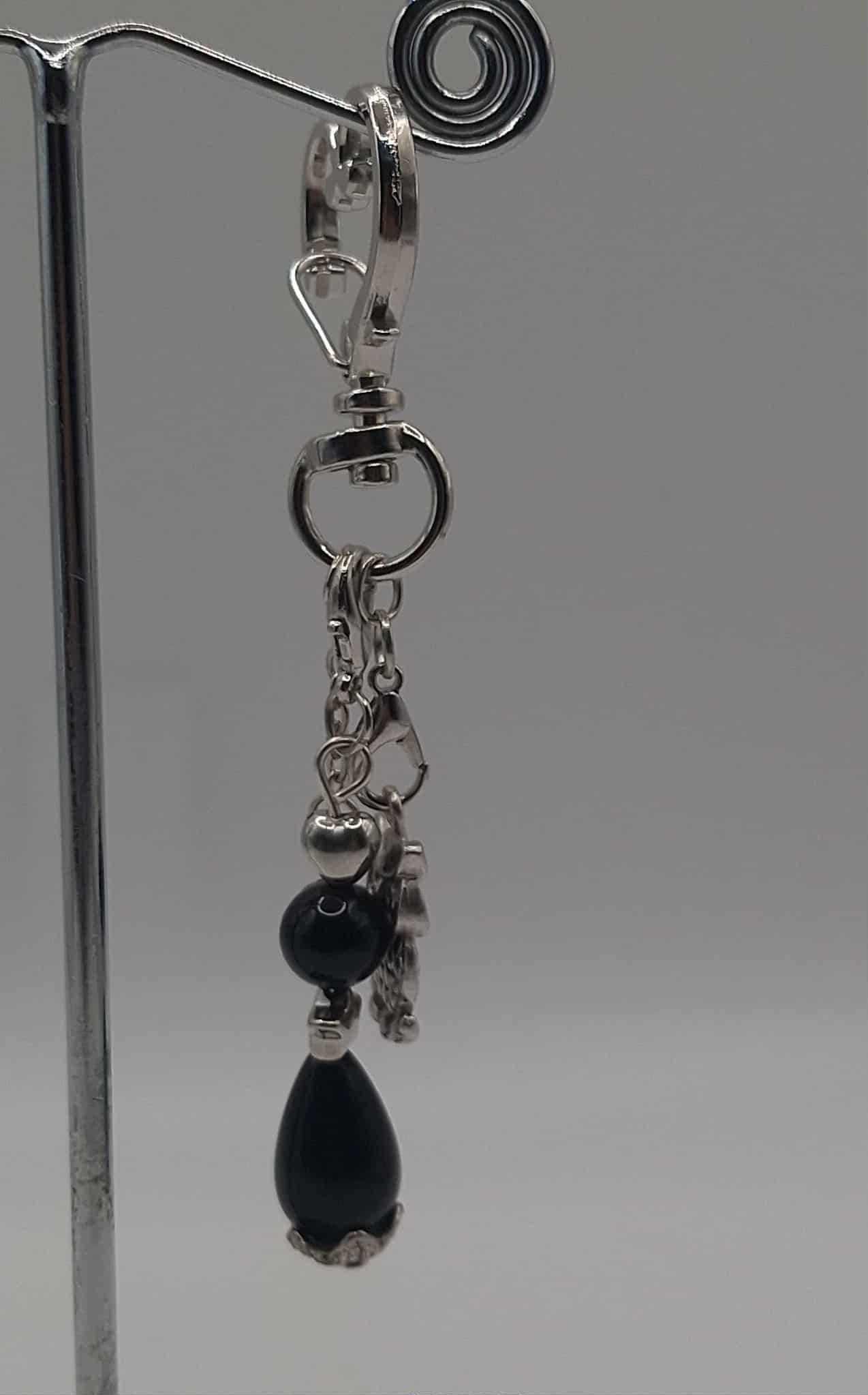 Midnight Owl Keychain Charm