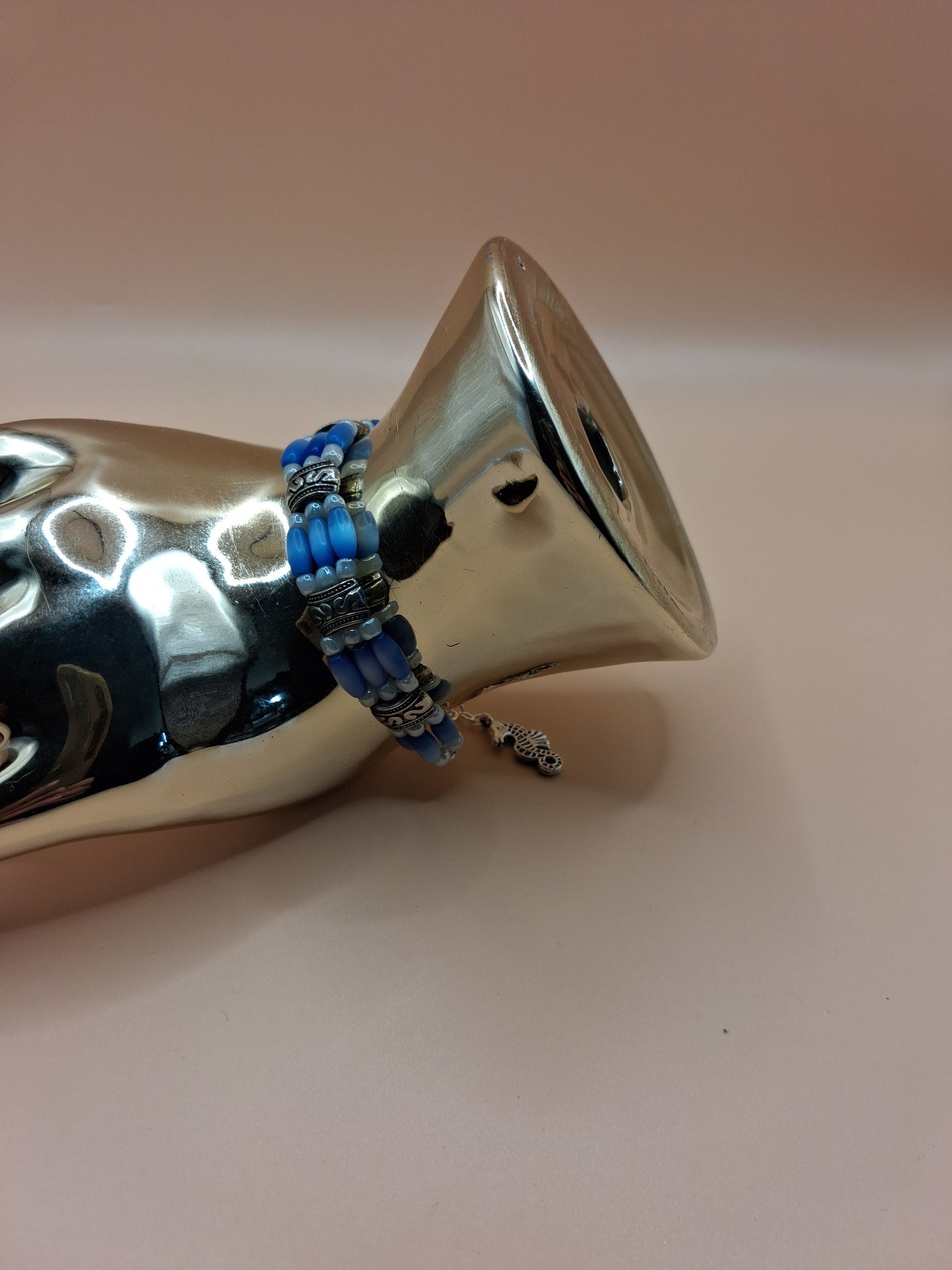 Purple Cat's Eye & Mother of Pearl Bracelet