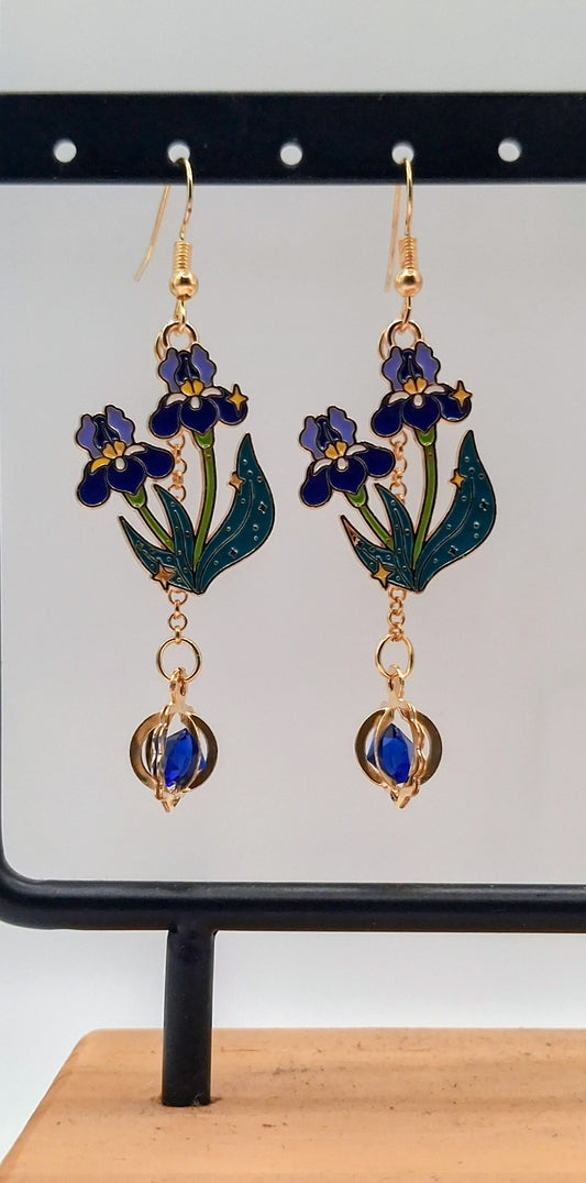 Floral Garden Gold-Toned Dangle Earrings Collection