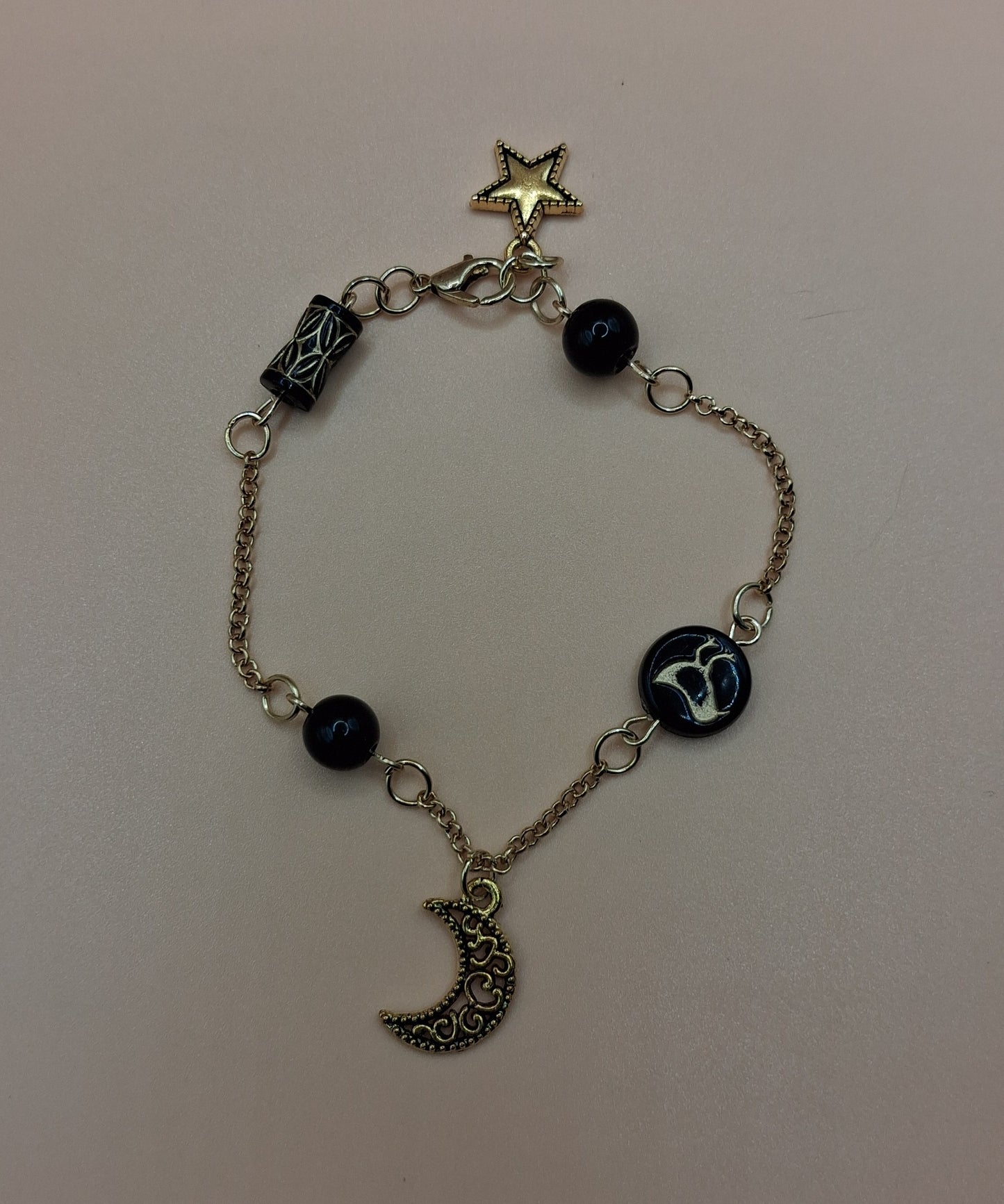 Celestial Charm Bracelet - Moon & Star